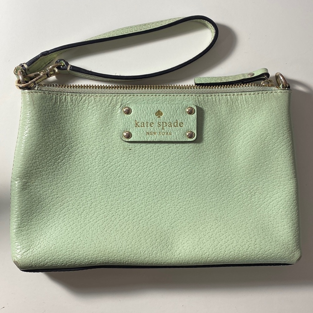 Kate Spade Mint Green Wristlet.